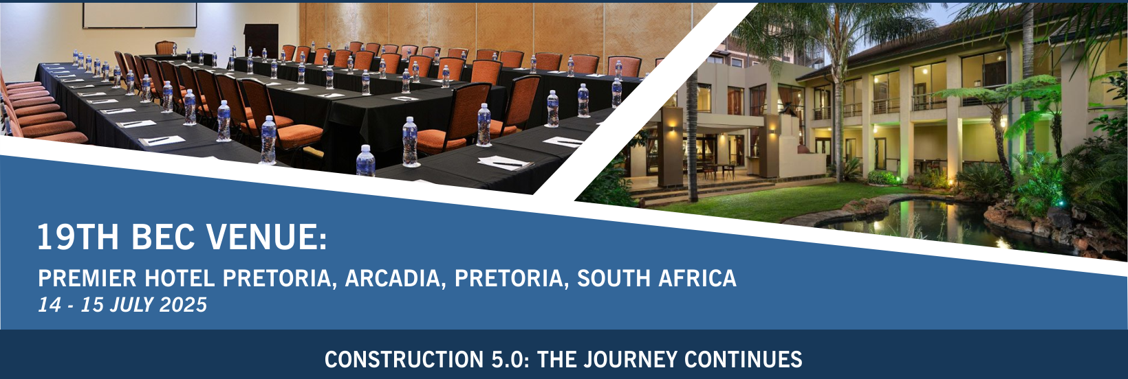 19th Built Environment Conference Venue - Premier Hotel Pretoria