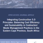 ASOCSA Papers | 2025 | Integrating Construction 5.0 Principles Balancing Cost Efficiency and Sustainability in Contractors Waste Management Practices