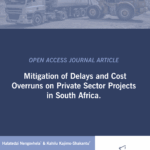 ASOCSA Papers | 2025 | Mitigation of Delays and Cost-Overruns on Private Sector Projects in South Africa