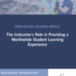 ASOCSA Papers | The Instructor's Role in Providing a Worthwhile Student Learning Experience