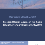ASOCSA Papers | 2025 | Proposed Design Approach For Radio Frequency Energy Harvesting System