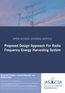 ASOCSA Papers | 2025 | Proposed Design Approach For Radio Frequency Energy Harvesting System
