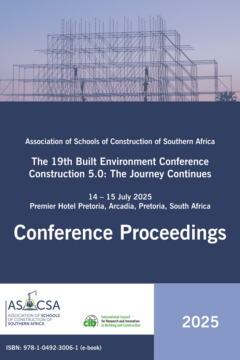 19th Built Environment Conference Proceedings | ASOCSA