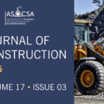 Journal of Construction Vol 17 Issue 03 Now Published | ASOCSA NEWS